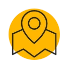 map and map marker icon