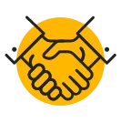 a handshake icon